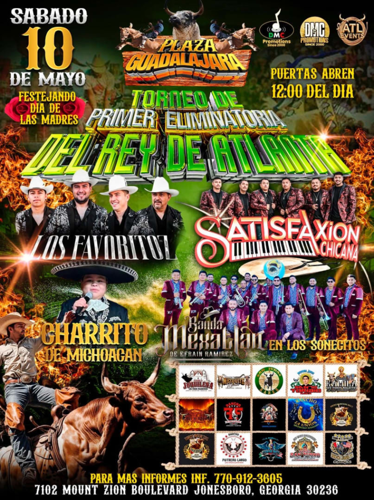 Event - Jaripeo Baile DÍA DE LAS MADRES Y TORNEO DEL REY DE ATLANTA  - Jonesboro, Georgia - May 10, 2025 | concert tickets