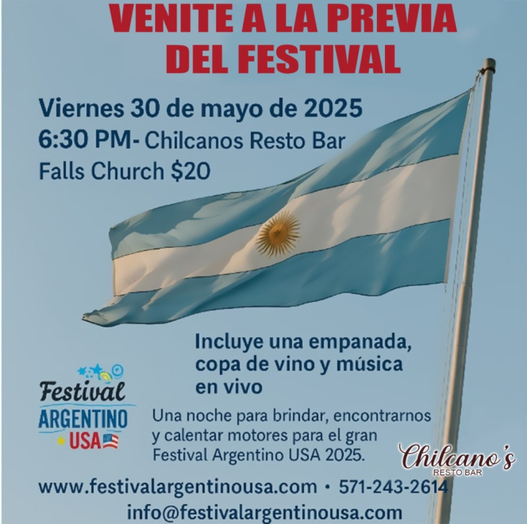 Event - LA PREVIA NOCHE ARGENTINA - CHILCANOS RESTO BAR EN FALLS CHURCH - Falls Church, Virginia - May 30, 2025 | concert tickets