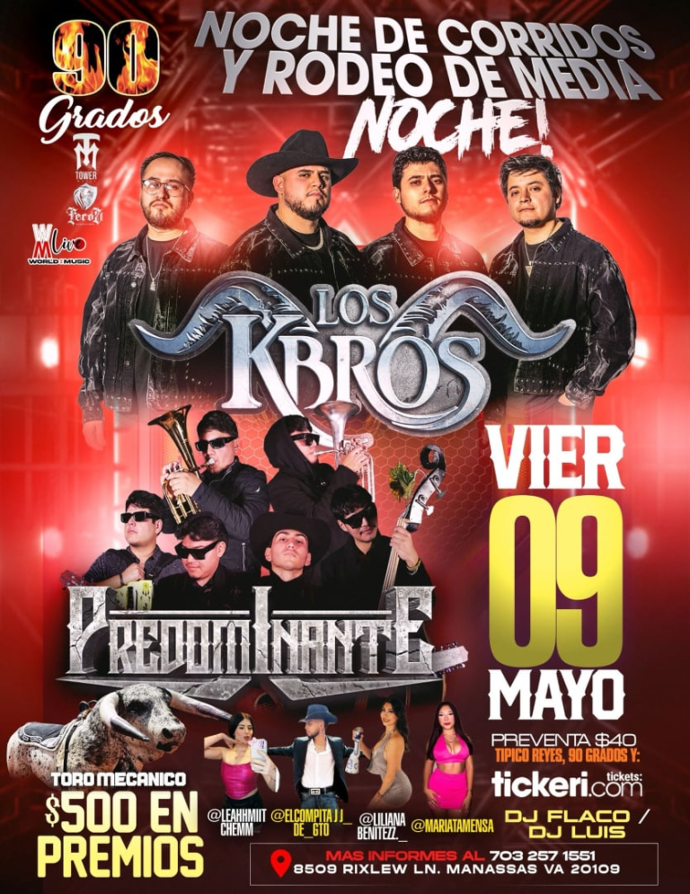Event - NOCHE DE CORRIDOS Y RODEO DE MEDIA NOCHEL - Manassas, Virginia - 9 de mayo de 2025 | concert tickets