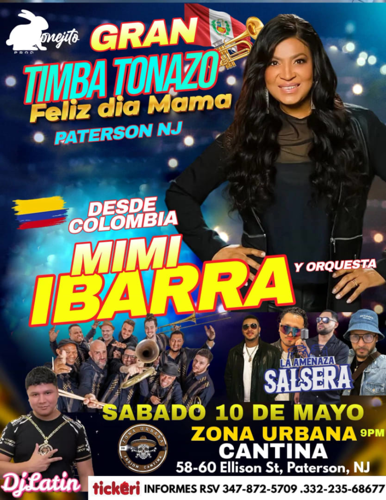 Event - Gran Timba Tonazo - MIMI IBARRA Desde Colombia !!! - Paterson, New Jersey - May 10, 2025 | concert tickets