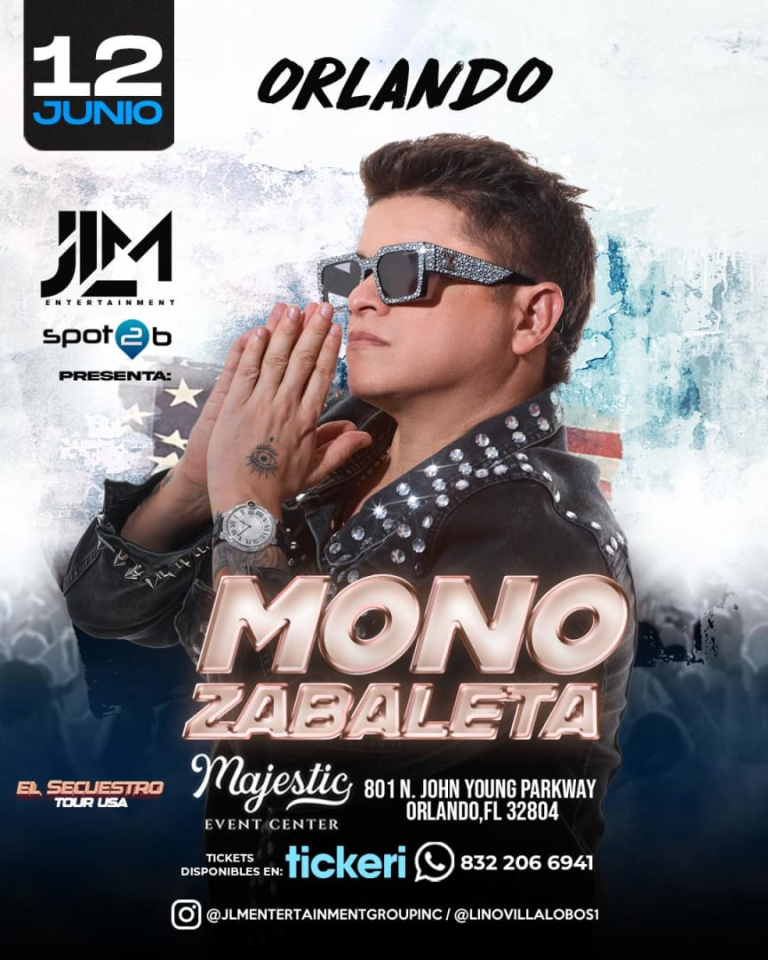 Event - MONO ZABALETA EN ORLANDO - Orlando, Florida - June 12, 2025 | concert tickets