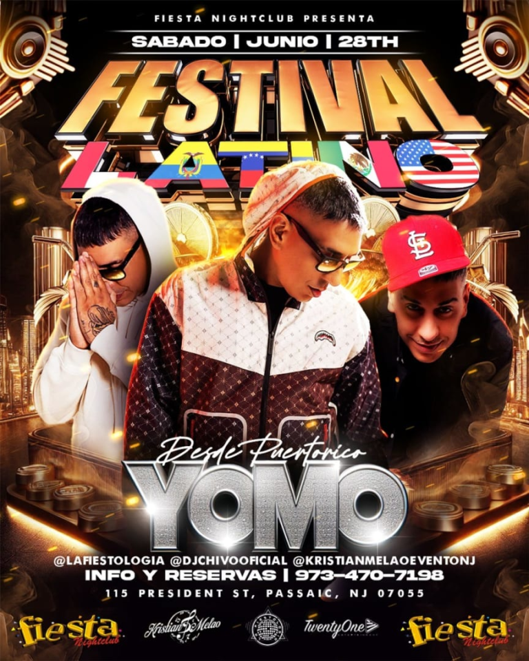 Event - FESTIVAL LATINO Presentacion de YOMO  - Passaic, New Jersey - June 28, 2025 | concert tickets