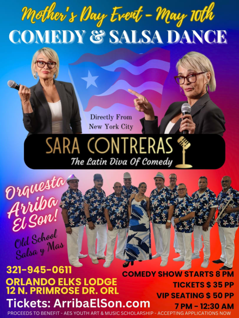 Event - Mother's Day Comedy & Salsa Dance - Baile de Las Madre con Comedia y Baile de Salsa y Mas - Orlando, Florida - 10 de mayo de 2025 | concert tickets