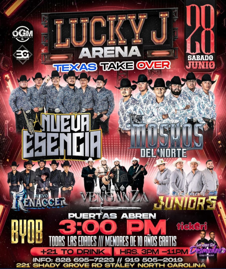 Event - La Nueva Esencia & Los Moskos del Norte y mas Artistas en Vivo!  - Staley, North Carolina - June 28, 2025 | concert tickets
