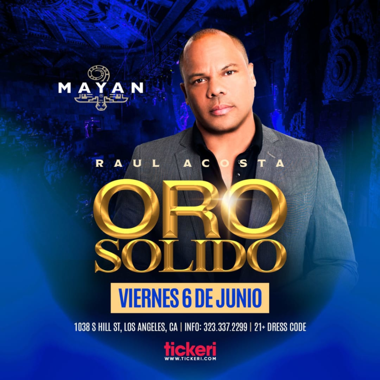 Event - Raul Acosta Oro Solido en Los Angeles - Los Angeles, California - June 6, 2025 | concert tickets