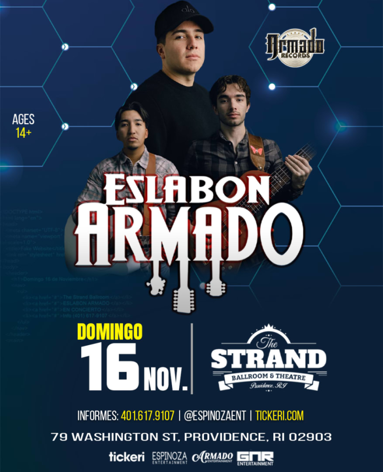 Event - ESLABON ARMADO en concierto - Providence, Rhode Island - November 16, 2025 | concert tickets