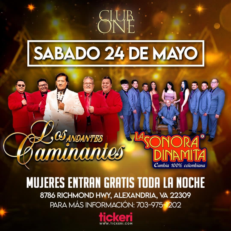 Event - LOS CAMINANTES Y LA SONORA  DINAMITA  - Alexandria, Virginia - May 24, 2025 | concert tickets