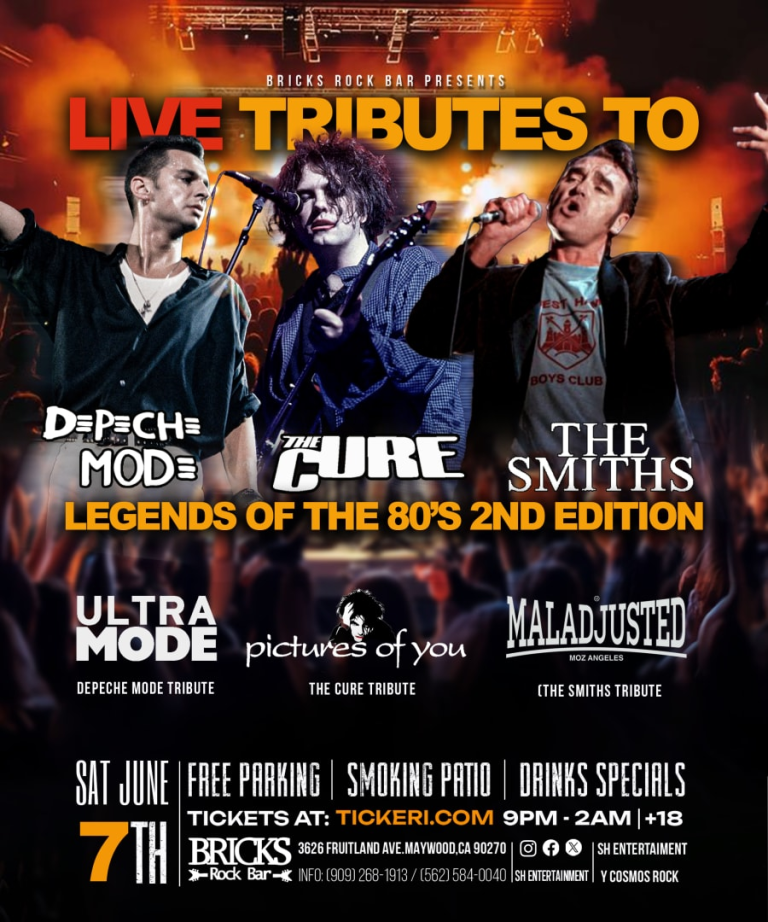 Event - THE SMITHS, THE CURE AND DEPECHE MODE NIGHT LIVE TRIBUTES  - Maywood, California - June 7, 2025 | concert tickets