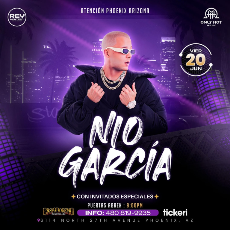 Event - Nio Garcia En Concierto Con Invitados Especiales - Phoenix, Arizona - June 20, 2025 | concert tickets
