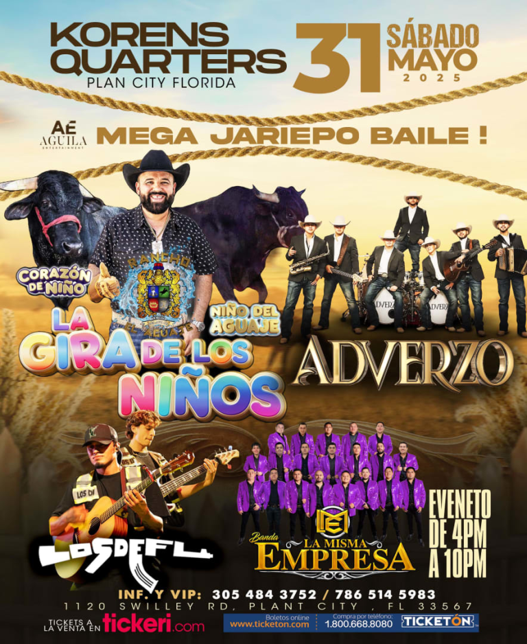 Event -  Grupo Adverzo y Rancho El Aguaje En Plant City, Fl - Plant City, Florida - May 31, 2025 | concert tickets