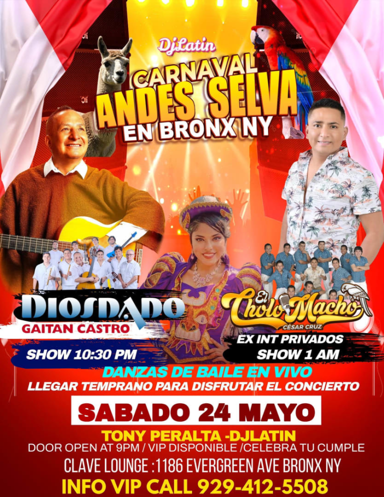 Event - GAITAN CASTRO -Diosdado   Carnaval Peruano en el Bronx NY - The Bronx, New York - May 24, 2025 | concert tickets