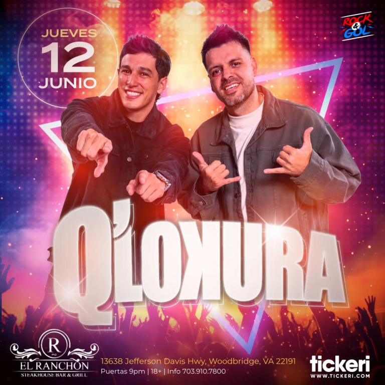 Event - Q'LOKURA EN VIRGINIA - Woodbridge, Virginia - June 12, 2025 | concert tickets