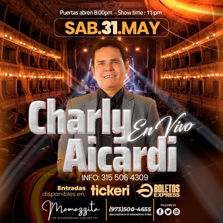 Event - Charly Aicardi en New Jersey  - Newark, New Jersey - May 31, 2025 | concert tickets