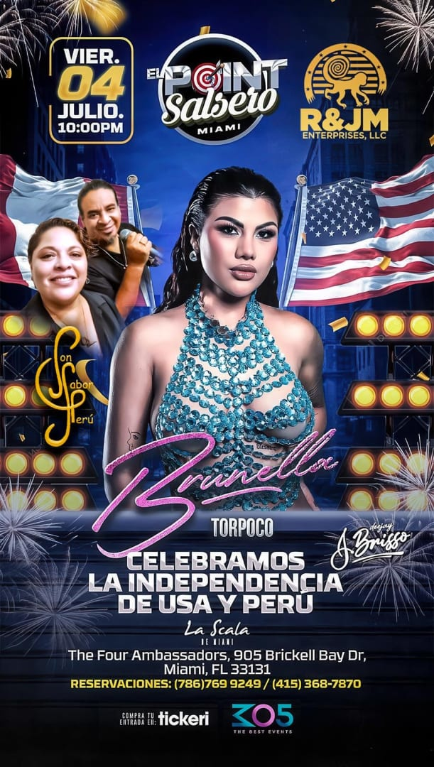 Event - Brunella Torpoco y Orquesta completa en Miami FL - Miami, Florida - July 4, 2025 | concert tickets