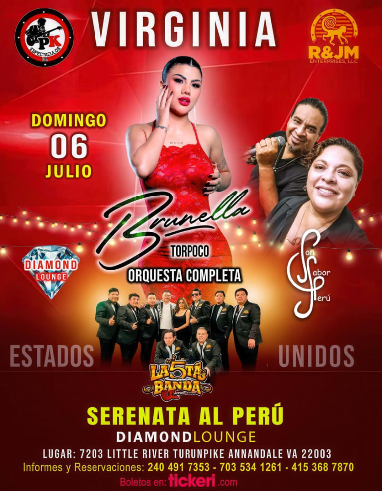 Event - Serenata al Perú  Brunella Torpoco y orquesta completa - Annandale, Virginia - July 6, 2025 | concert tickets