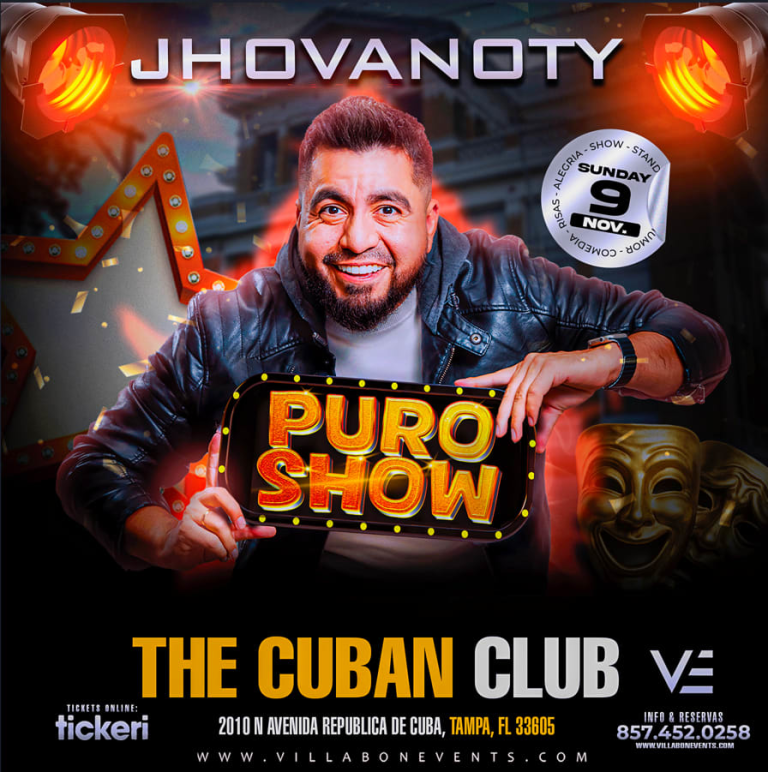Event - Jhovanoty Puro Show en Tampa! - Tampa, Florida - November 9, 2025 | concert tickets