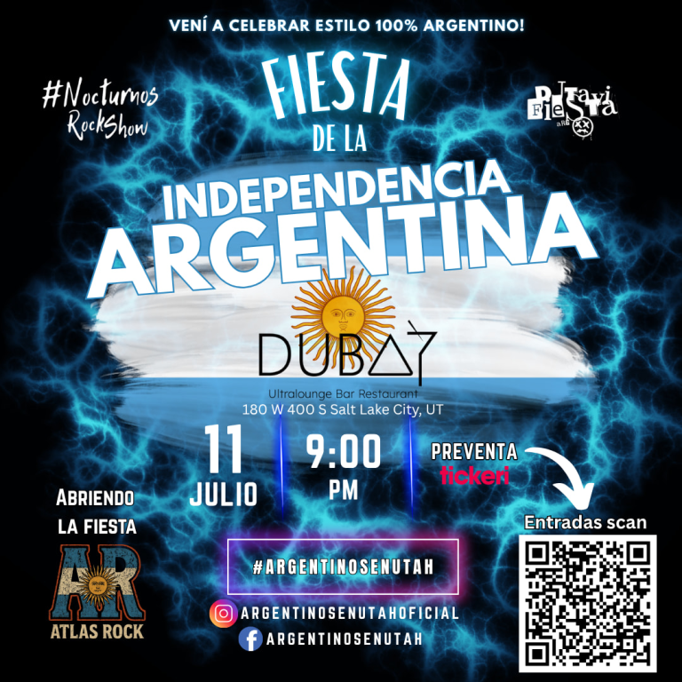 Event - INDEPENDENCIA ARGENTINA "LA FIESTA" - Salt Lake City, Utah - July 11, 2025 | concert tickets