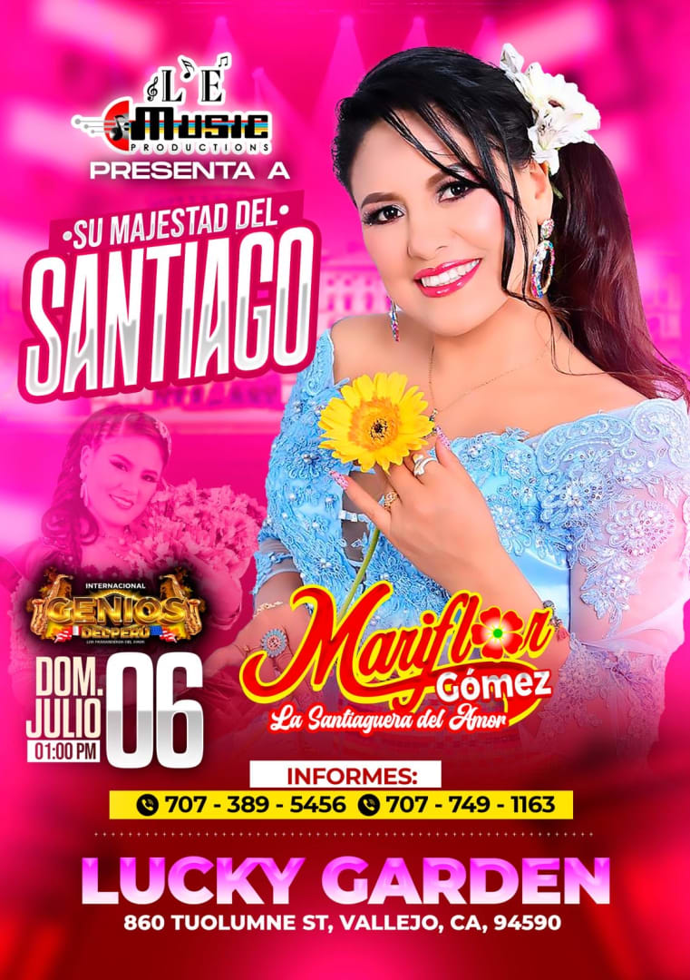 Event - Mariflor Gomez - Vallejo, California - July 6, 2025 | concert tickets