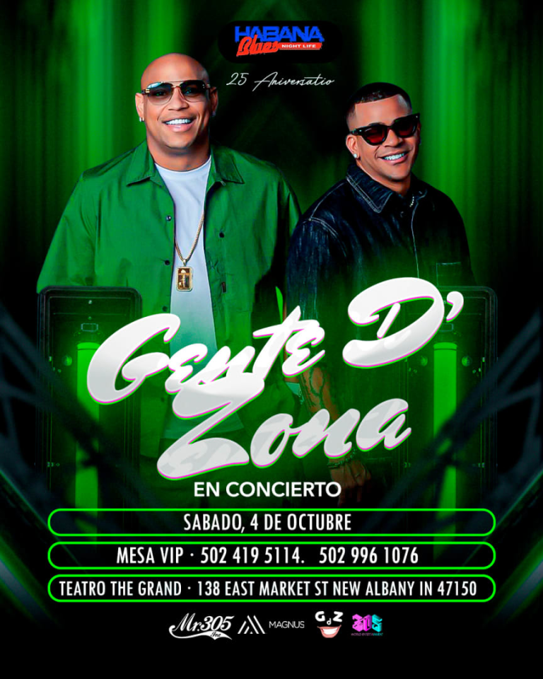 Event - Gente de Zona en concierto! - New Albany, Indiana - October 4, 2025 | concert tickets