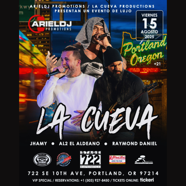 Event - La Cueva Presenta: Al2 El Aldeano, Jhamy y Raymond Daniel. - Portland, Oregon - August 15, 2025 | concert tickets