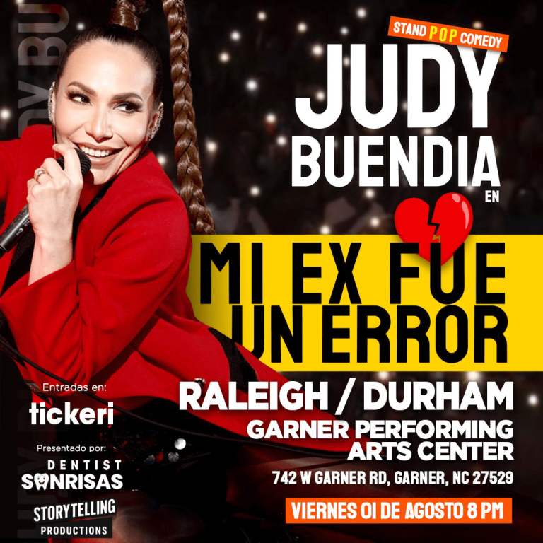 Event - MI EX FUE UN ERROR by Judy Buendia - Garner, North Carolina - August 1, 2025 | concert tickets