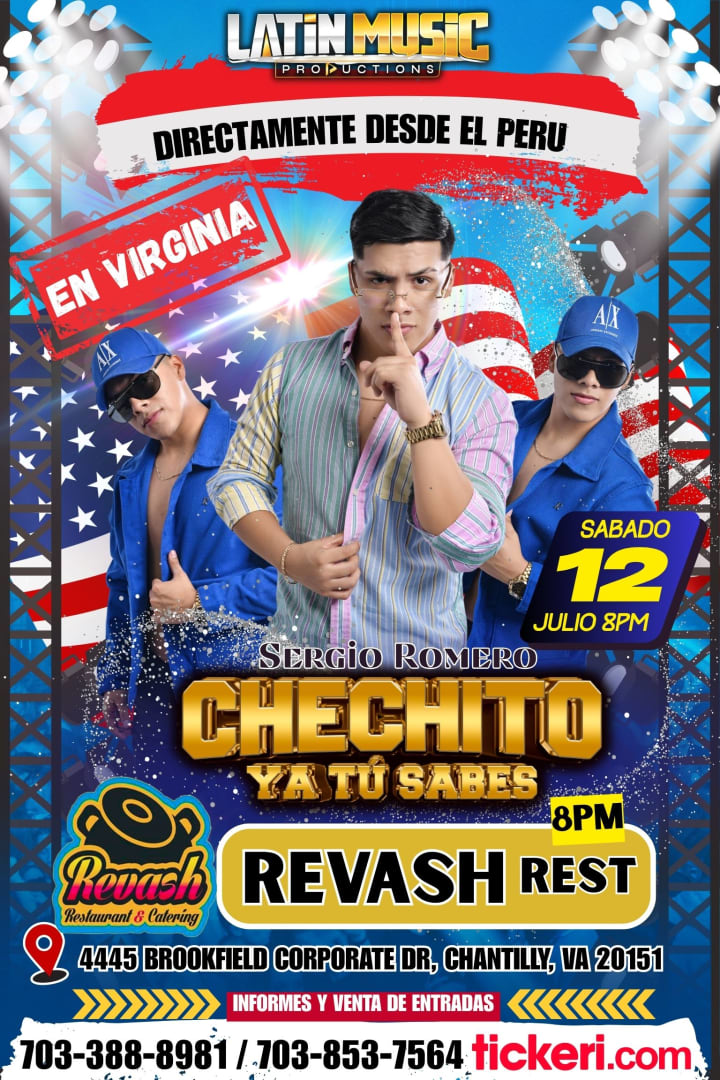 Event - CHECHITO EN VIRGINIA - Chantilly, Virginia - July 12, 2025 | concert tickets