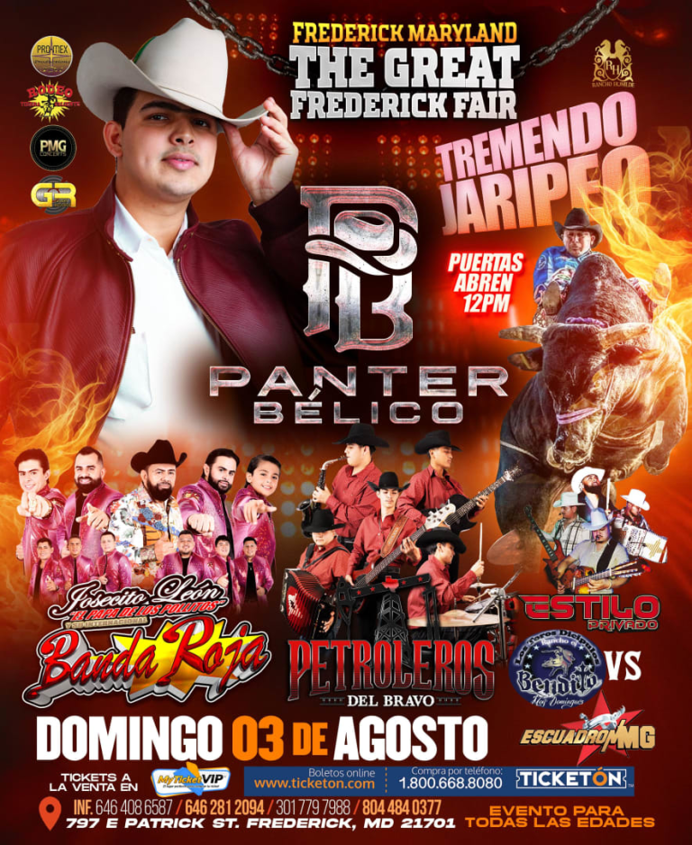 Event - PANTER BELICO Y MAS  - Frederick, Maryland - August 3, 2025 | concert tickets