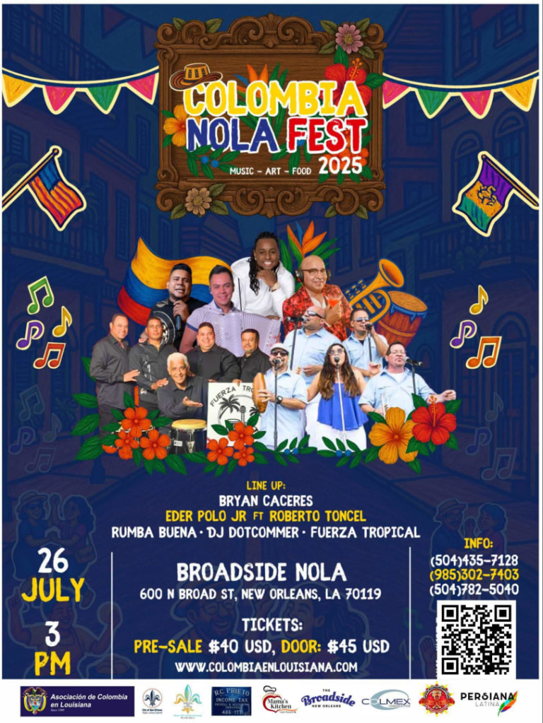 Event - ColombiaNola Fest 2025 - Colombian Independence Day Celebration - New Orleans, Louisiana - July 26, 2025 | concert tickets