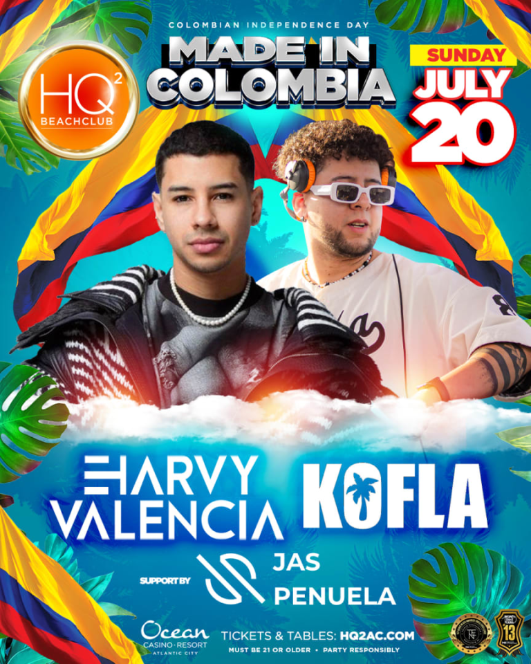 Event - MADE IN COLOMBIA W/ HARVY VALENCIA - Atlantic City, New Jersey - July 20, 2025 | concert tickets