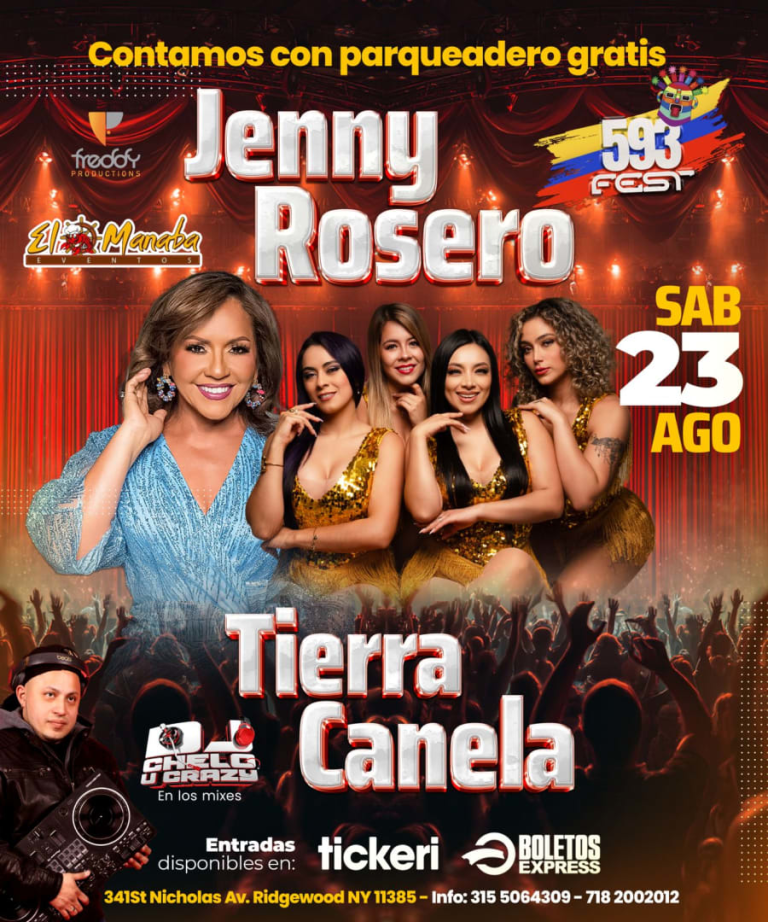 Event - 593 FEST | JENNY ROSERO & TIERRA CANELA EN BROOKLYN - Ridgewood, New York - August 23, 2025 | concert tickets