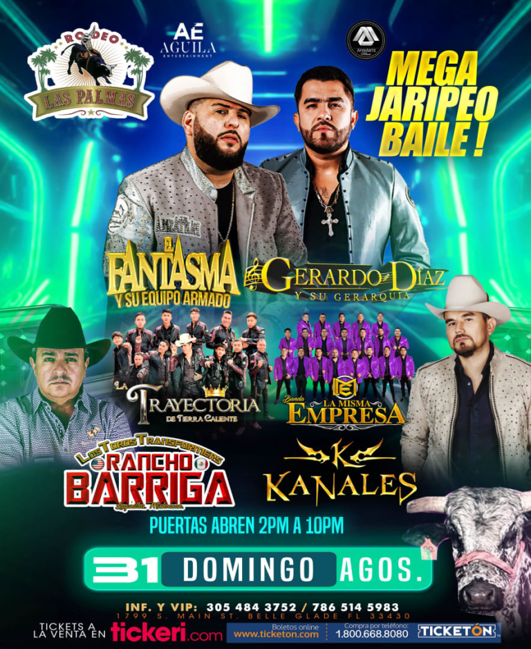 Event - Mega Jaripeo Baile en Belle Glade FL – El Fantasma, Gerardo Díaz, Kanales y Más este 31 de Agosto - Belle Glade, Florida - August 31, 2025 | concert tickets
