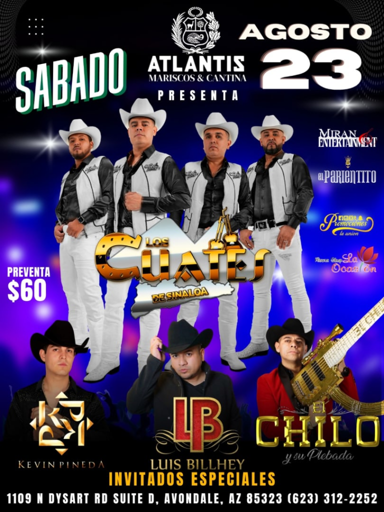 Event - LOS CUATES DE SINALOA - Avondale, Arizona - August 23, 2025 | concert tickets