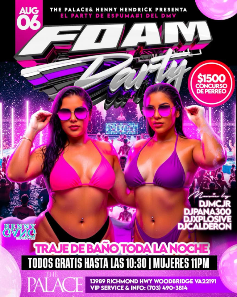 Event - FOAM PARTY- Ago 6 - Woodbridge, Virginia - August 7, 2025 | concert tickets