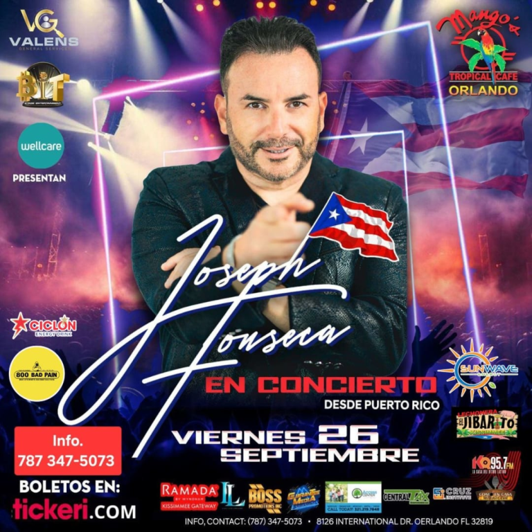 Event - Joseph Fonseca El Concierto  - Orlando, Florida - September 26, 2025 | concert tickets