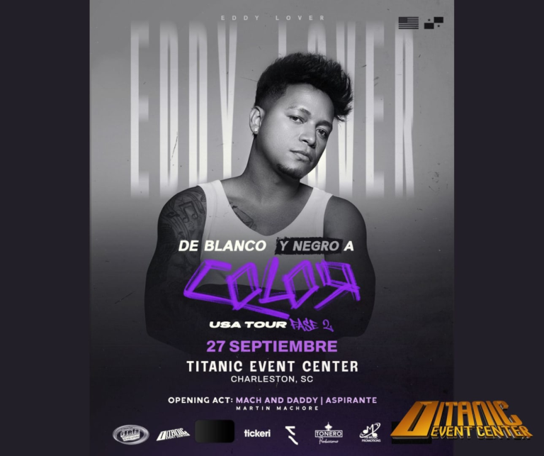 Event - Eddy Lover USA Tour en Charleston SC - North Charleston, SC - Sat, October 10, 2026} | concert tickets