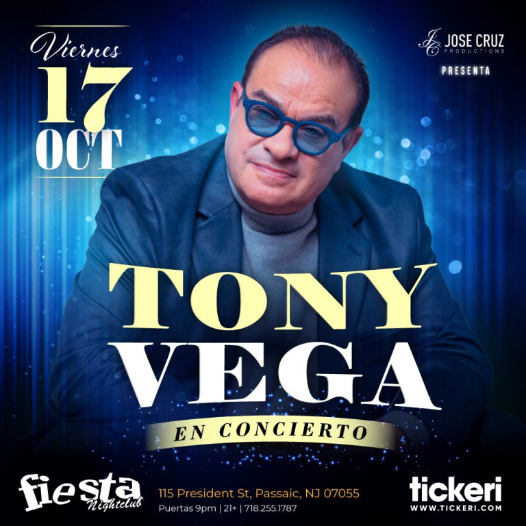 Event - Tony Vega en vivo en New Jersey - Passaic, New Jersey - October 17, 2025 | concert tickets