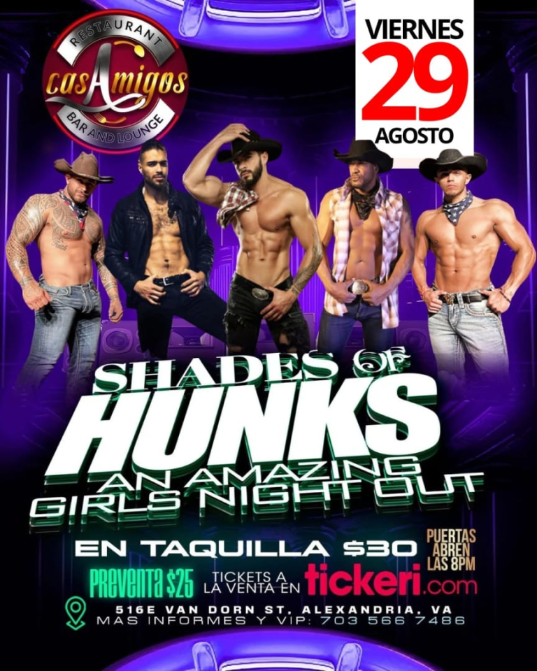 Event - SHADES OF HUNKS  - Alexandria, Virginia - 29 de agosto de 2025 | concert tickets