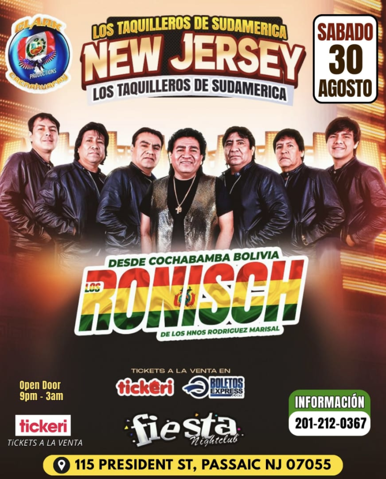 Event - LOS RONISCH - EN  NEW JERSEY - Passaic, New Jersey - August 30, 2025 | concert tickets