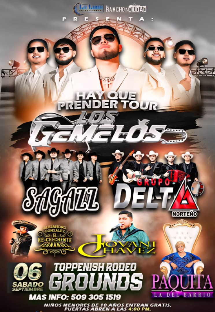 Event - Los Gemelos en Vivo  Tardiada Baile en Toppenish Rodeo Grounds - Toppenish, Washington - September 6, 2025 | concert tickets