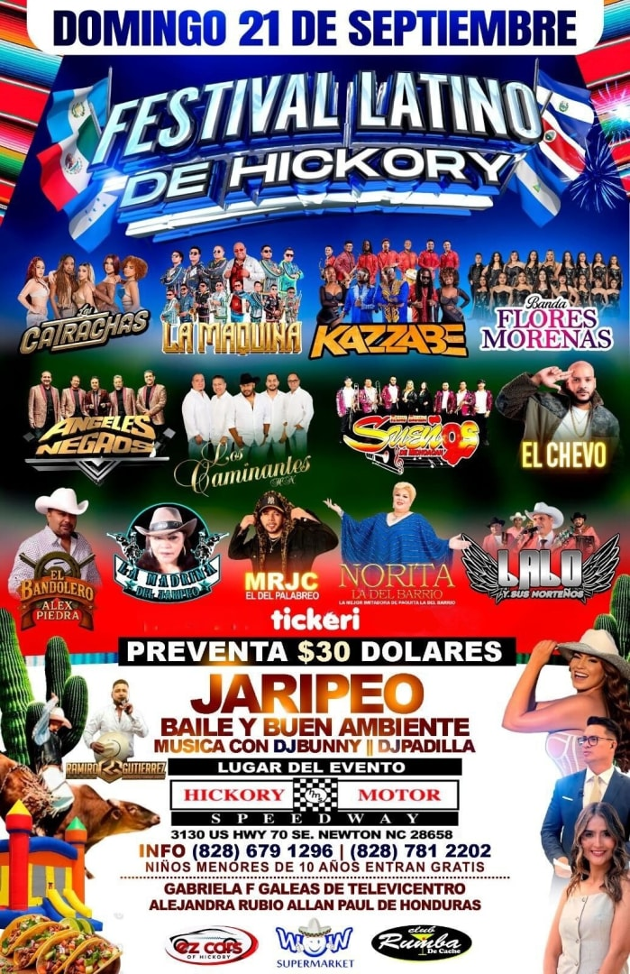 Event - Festival Latino de Hickory - Newton, North Carolina - September 21, 2025 | concert tickets