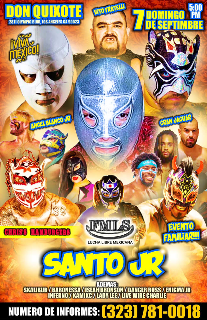 Event - EL SANTO JR. Por primera vez en Los Angeles, noche de lucha! - Los Angeles, California - September 7, 2025 | concert tickets