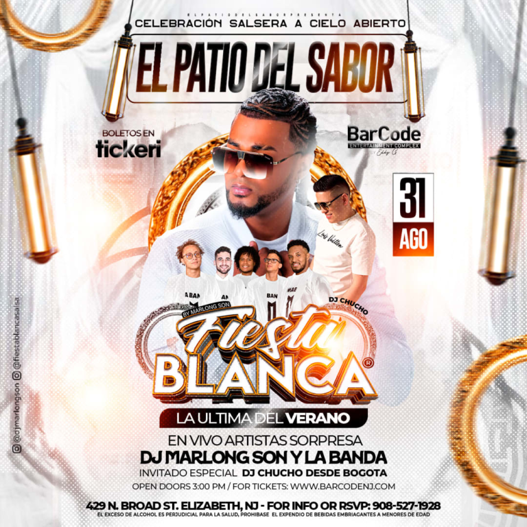 Event - Fiesta Blanca con Marlong Son - Elizabeth, New Jersey - August 31, 2025 | concert tickets