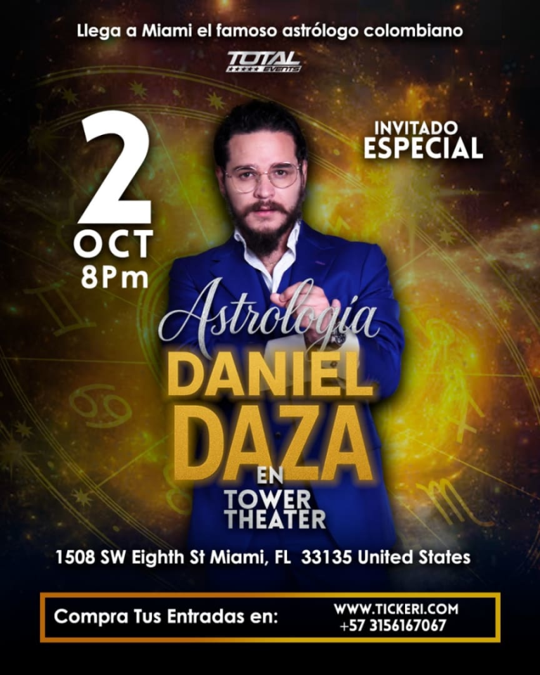 Event - DANIEL DAZA ASTROLOGIA - Miami, Florida - October 2, 2025 | concert tickets