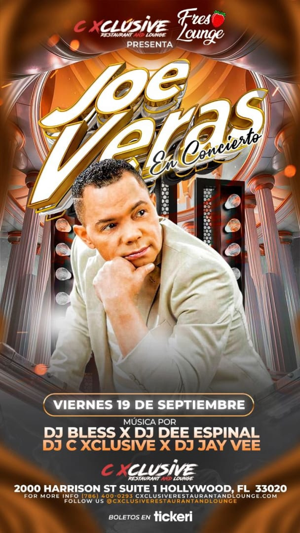 Event - JOE VERÁS EN CONCIERTO  - Hollywood, Florida - September 19, 2025 | concert tickets