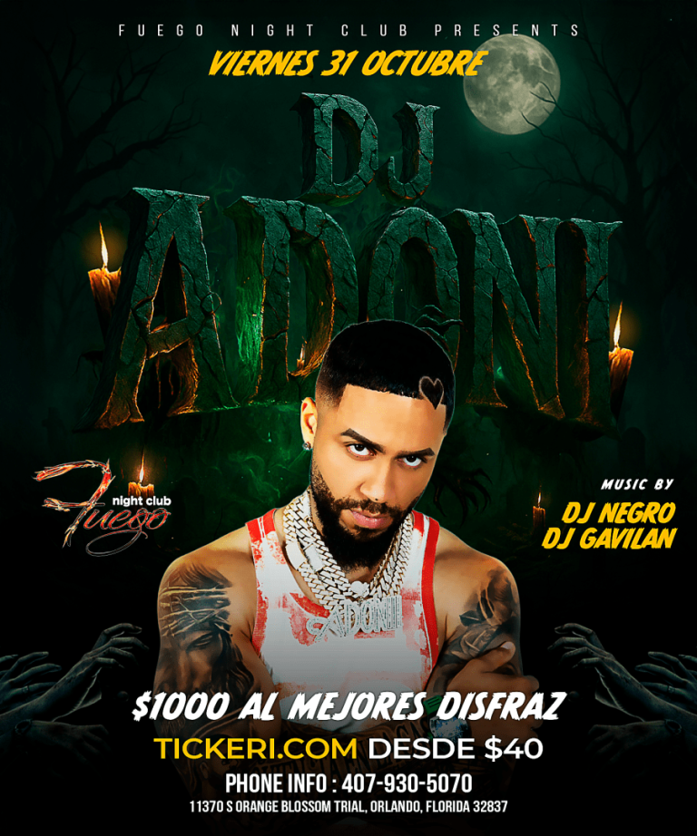 Event - DJ ADONIS - Orlando, Florida - October 31, 2025 | concert tickets