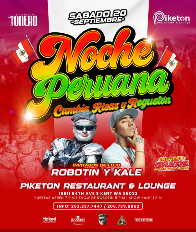Event - Noche Peruana con Robotin y Kale  en Seattle  - Kent, Washington - September 20, 2025 | concert tickets