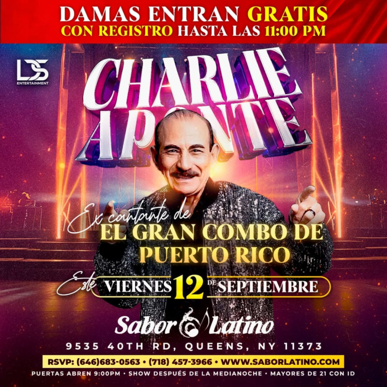 Event - CHARLIE APONTE  SABOR LATINO - Queens, New York - September 12, 2025 | concert tickets