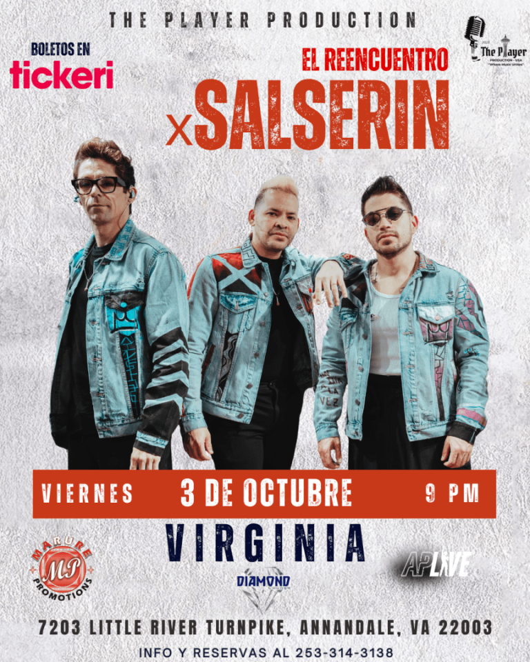 Event - EL REENCUENTRO X-SALSERIN - VIRGINIA - Annandale, Virginia - October 3, 2025 | concert tickets