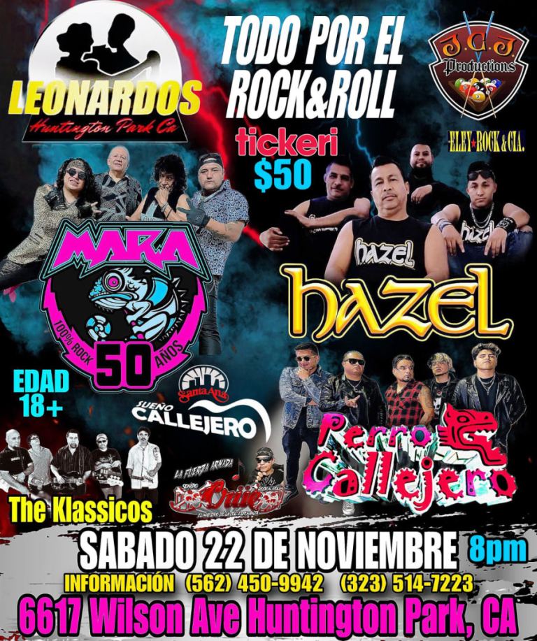 Event - Todo por el Rock & Roll en vivo - Los Angeles, California - November 22, 2025 | concert tickets