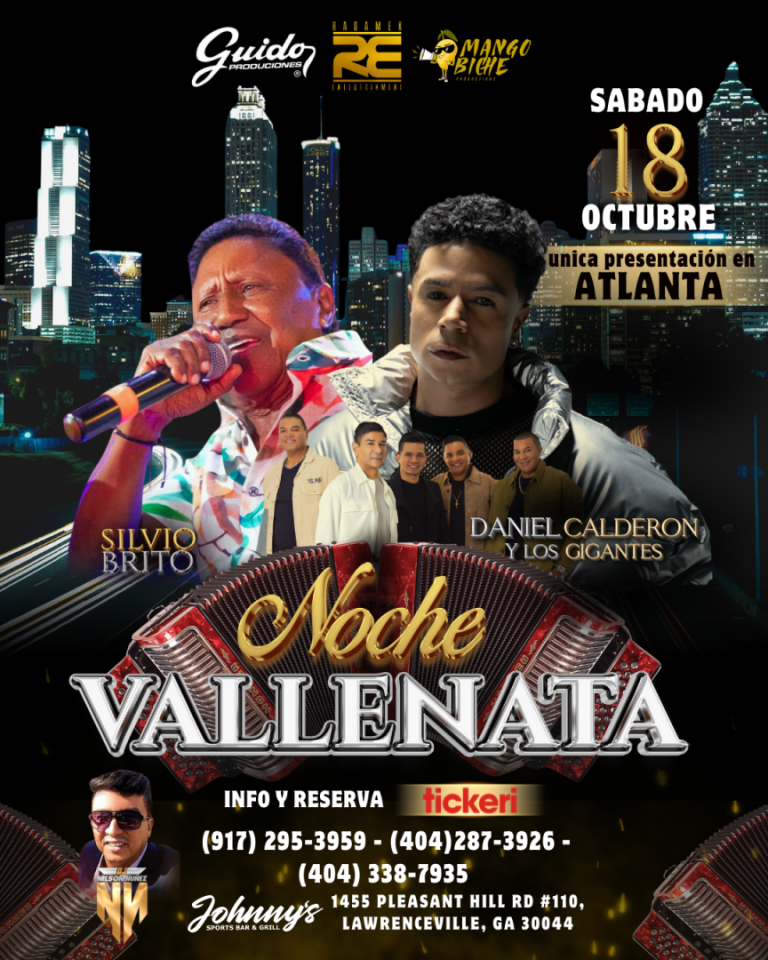 Event - NOCHE VALLENATA EN ATLANTA con DANIEL CALDERON Y LOS GIGANTES - SILVIO BRITO - Lawrenceville, Georgia - October 18, 2025 | concert tickets